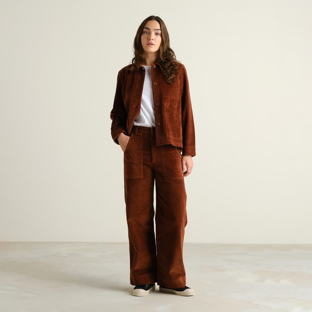 Workwear Pants Vara Corduroy Cappuccino Brown