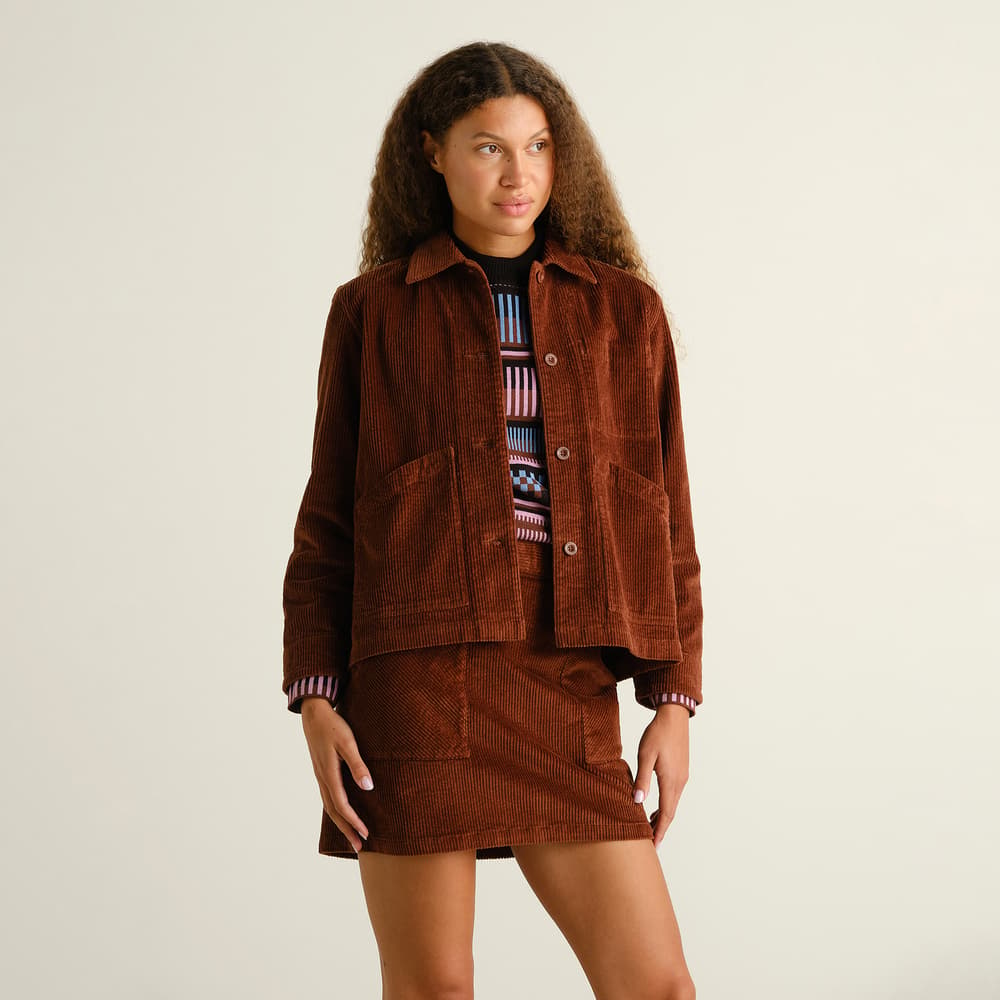 Skirt Majorna Corduroy Cappuccino Brown