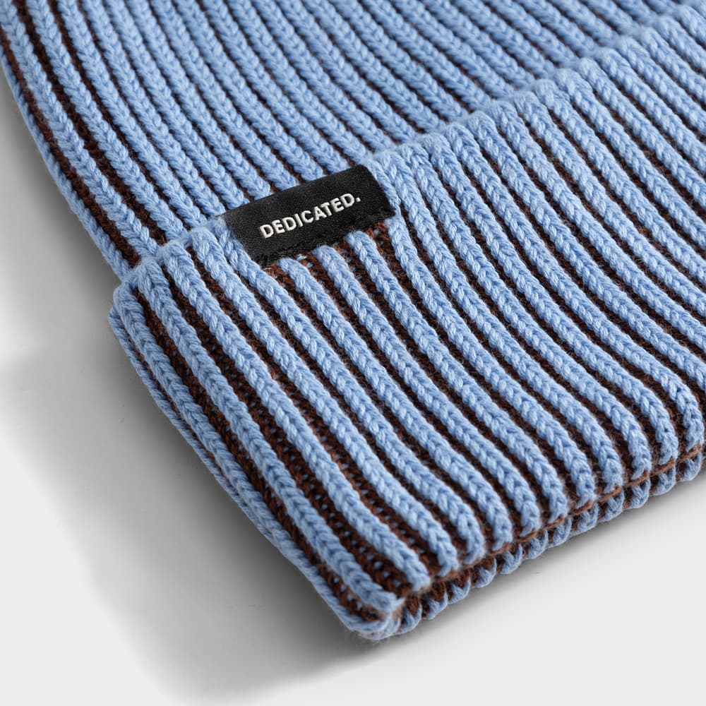 Beanie Hemavan Brioche Cappuccino Brown/Cornflower Blue