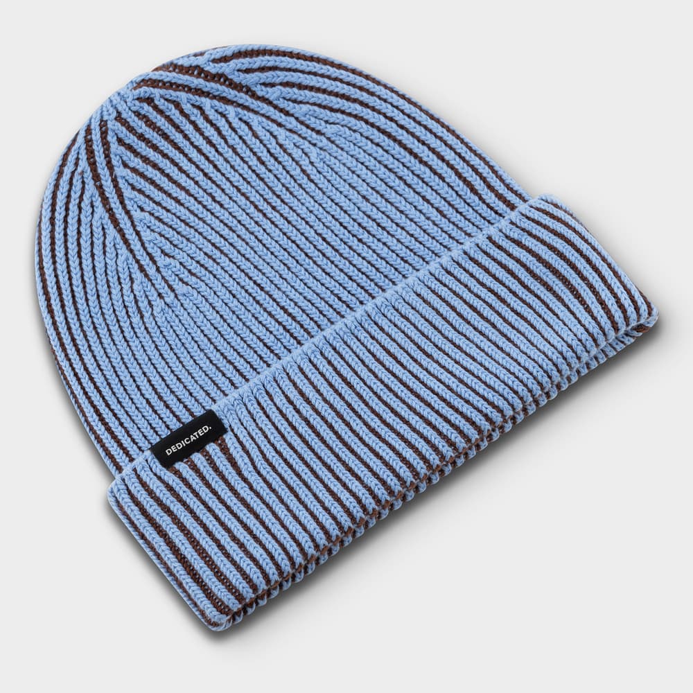 Beanie Hemavan Brioche Cappuccino Brown/Cornflower Blue