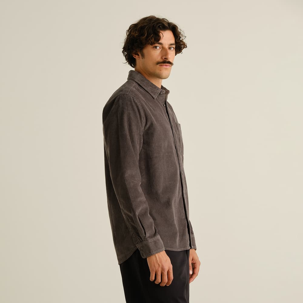 Shirt Varberg Corduroy Rock Grey