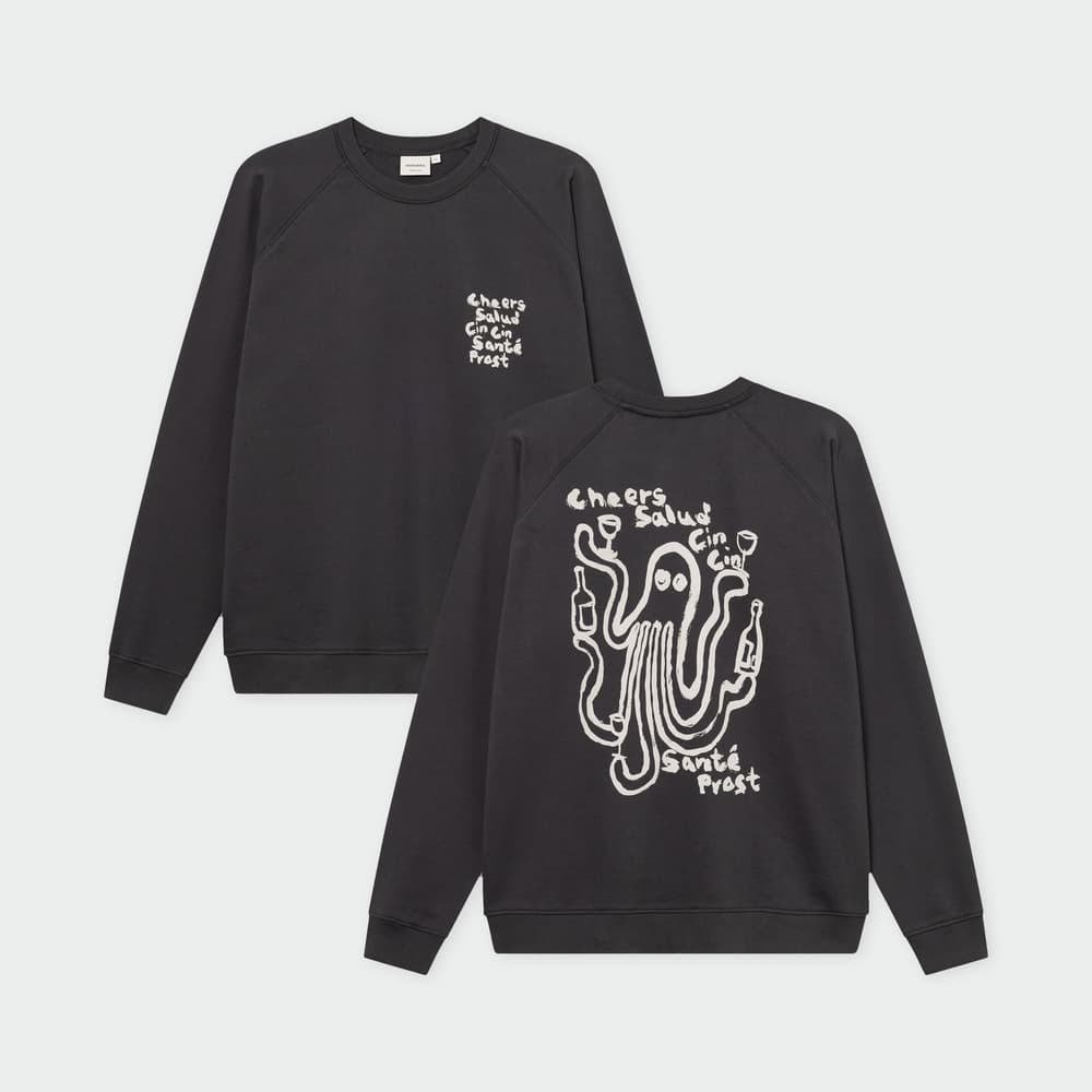 Sweatshirt Malmoe Cheers Salud Charcoal