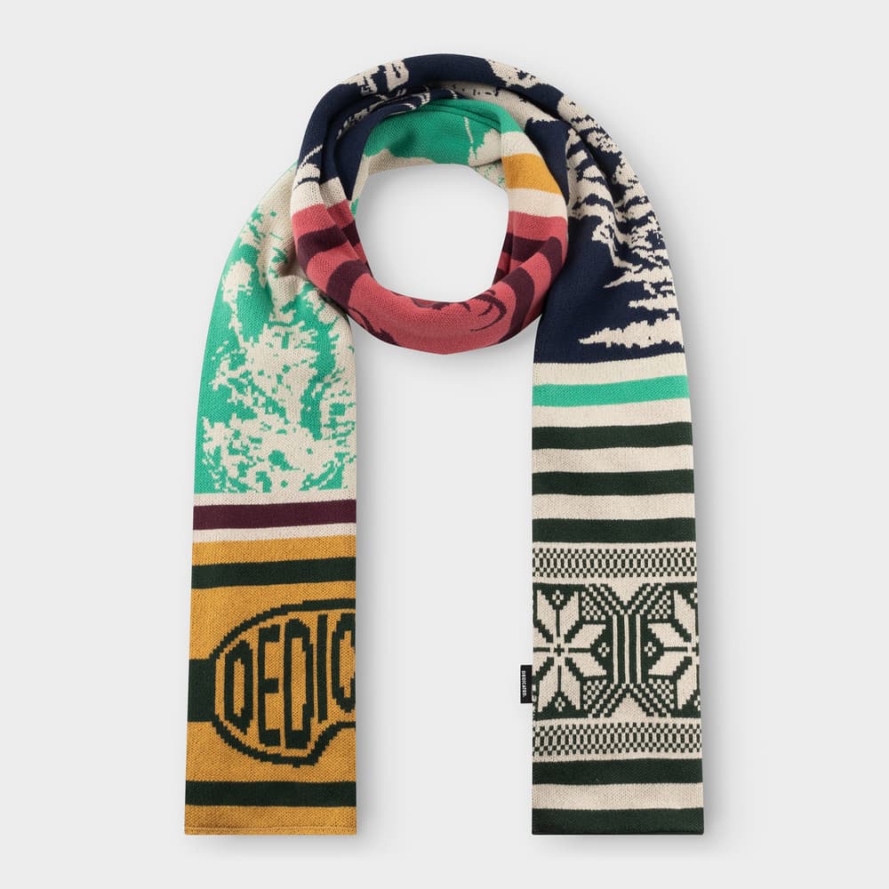 Scarf Rossberga Retro Ski Blocks Multi Color