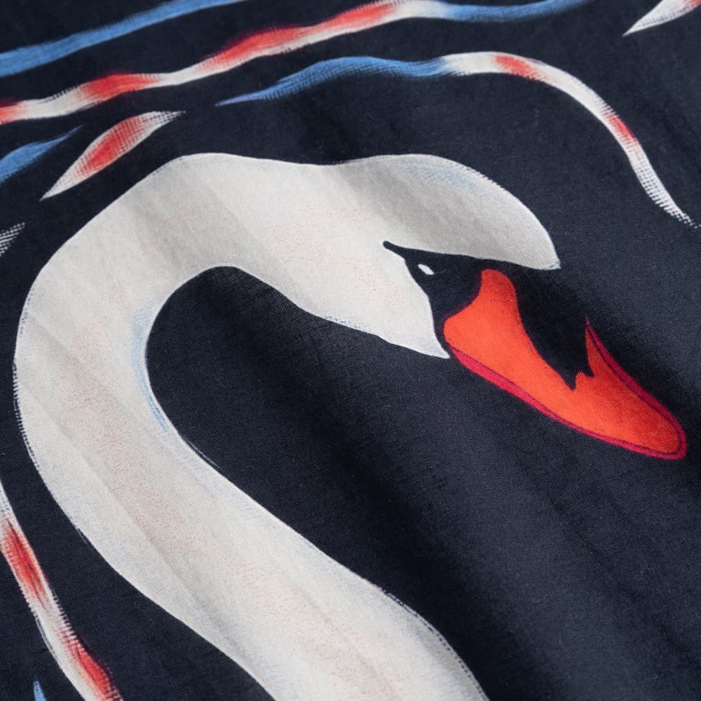 Scarf Kullavik Painted Swans Multi Color