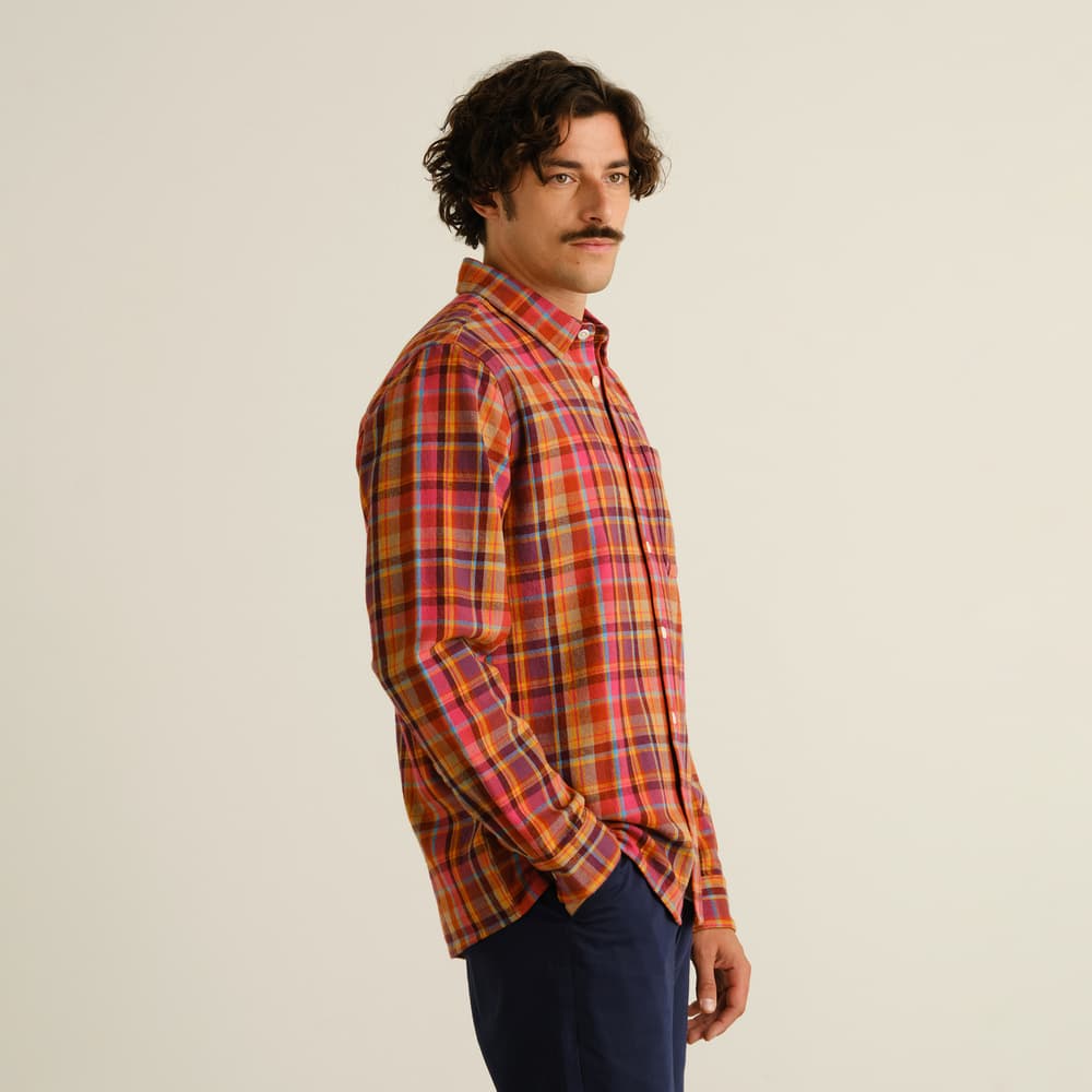 Shirt Rute Flannel Madras Check Multi Color