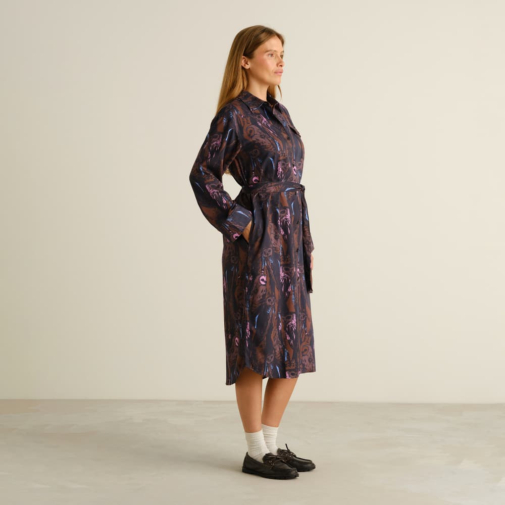 Shirt Dress Kvilla Owls Multi Color