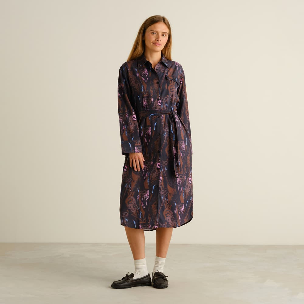 Shirt Dress Kvilla Owls Multi Color