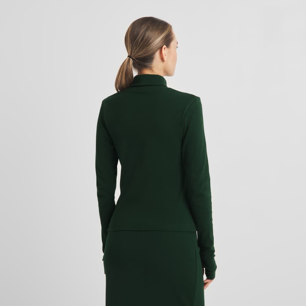 Rib Top Malma Dark Green