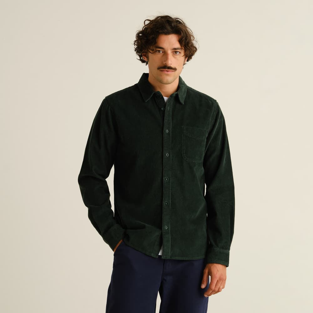 Shirt Varberg Corduroy  Dark Green