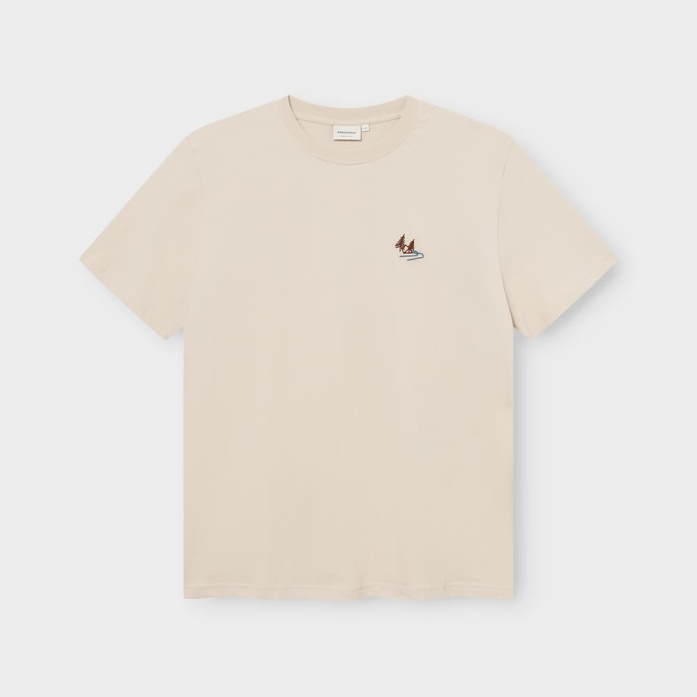 T-shirt Stockholm Camp Creek EMB Oat White