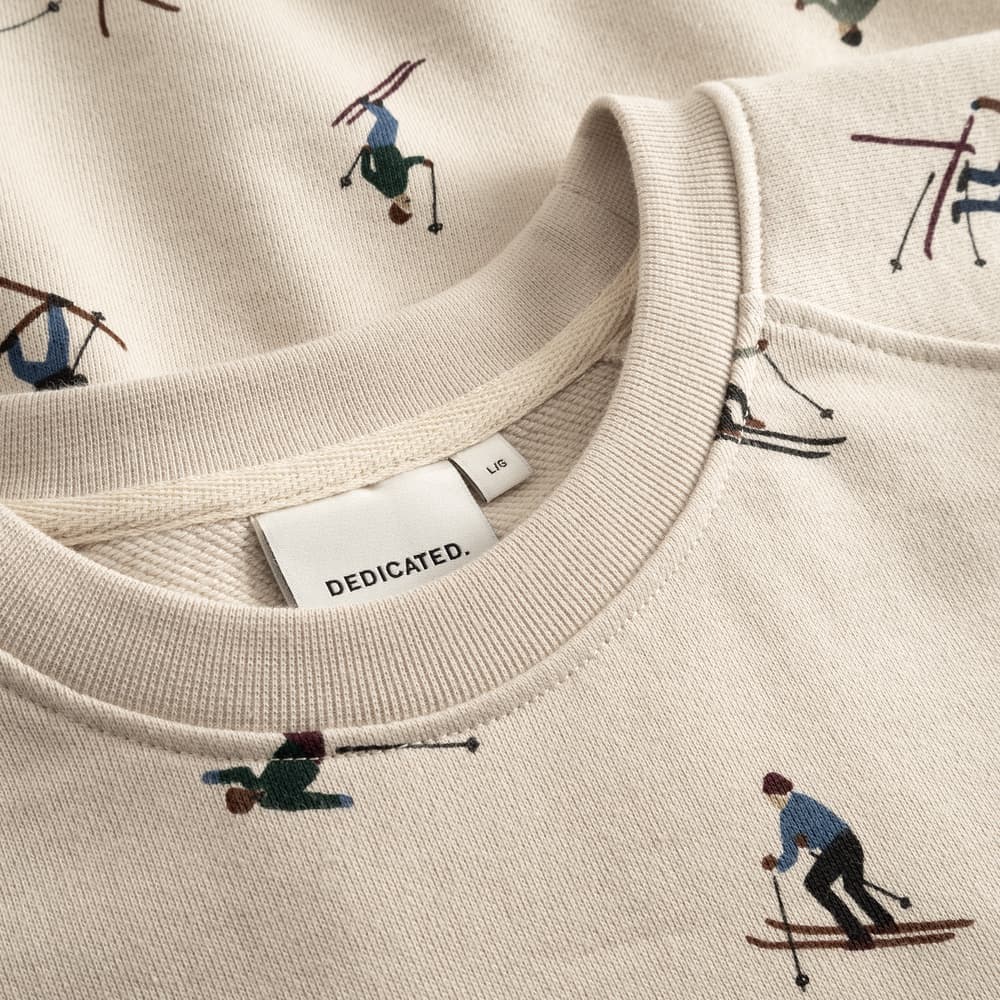 Sweatshirt Malmoe Ski Team AOP Oat White