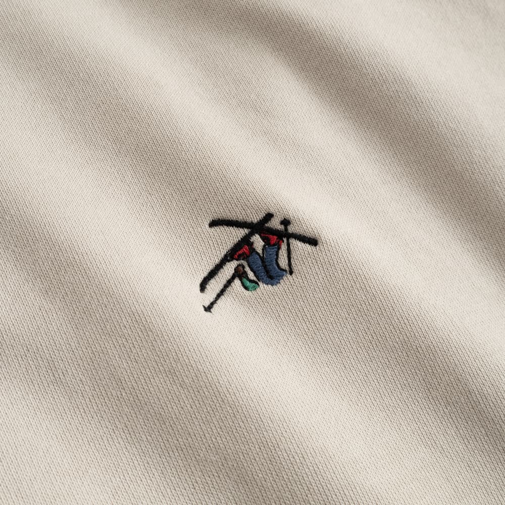 Sweatshirt Malmoe Ski Crash EMB Oat White