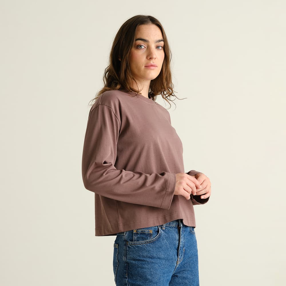 T-shirt Long Sleeve Vreta Sparrow Brown