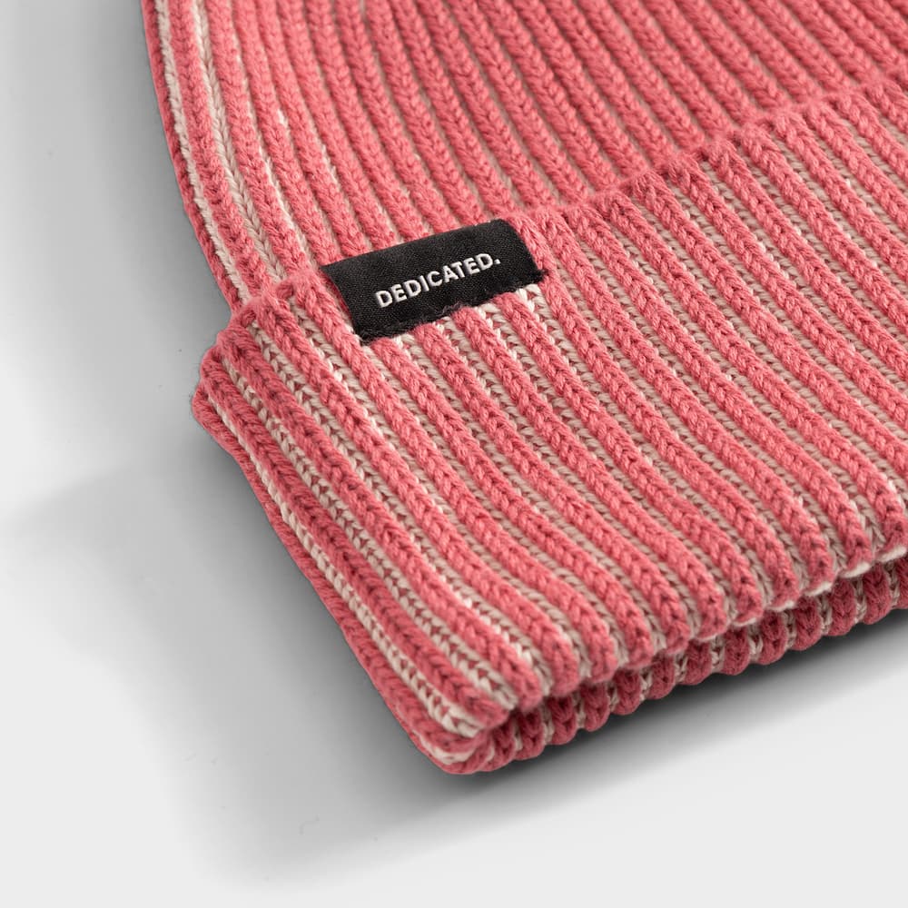 Beanie Hemavan Brioche Vanilla White/Holly Red