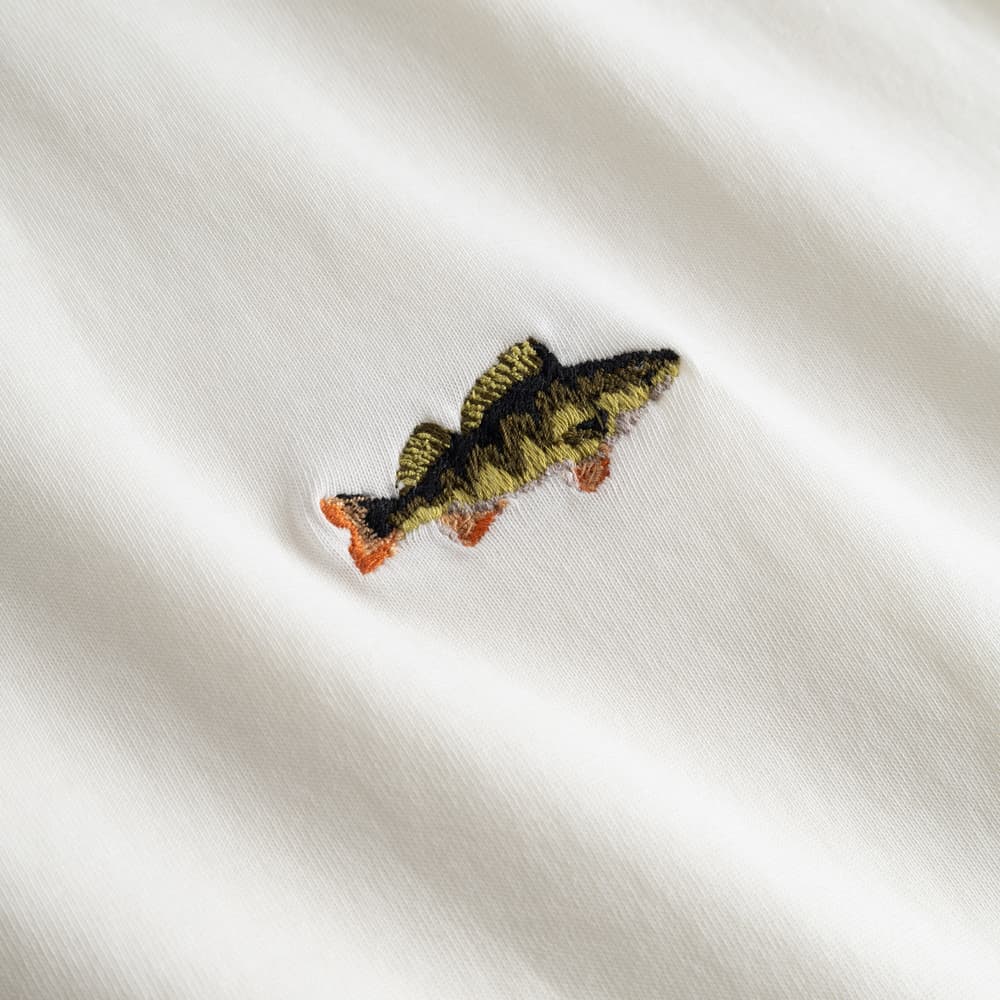 T-shirt Stockholm Perch EMB Off-White