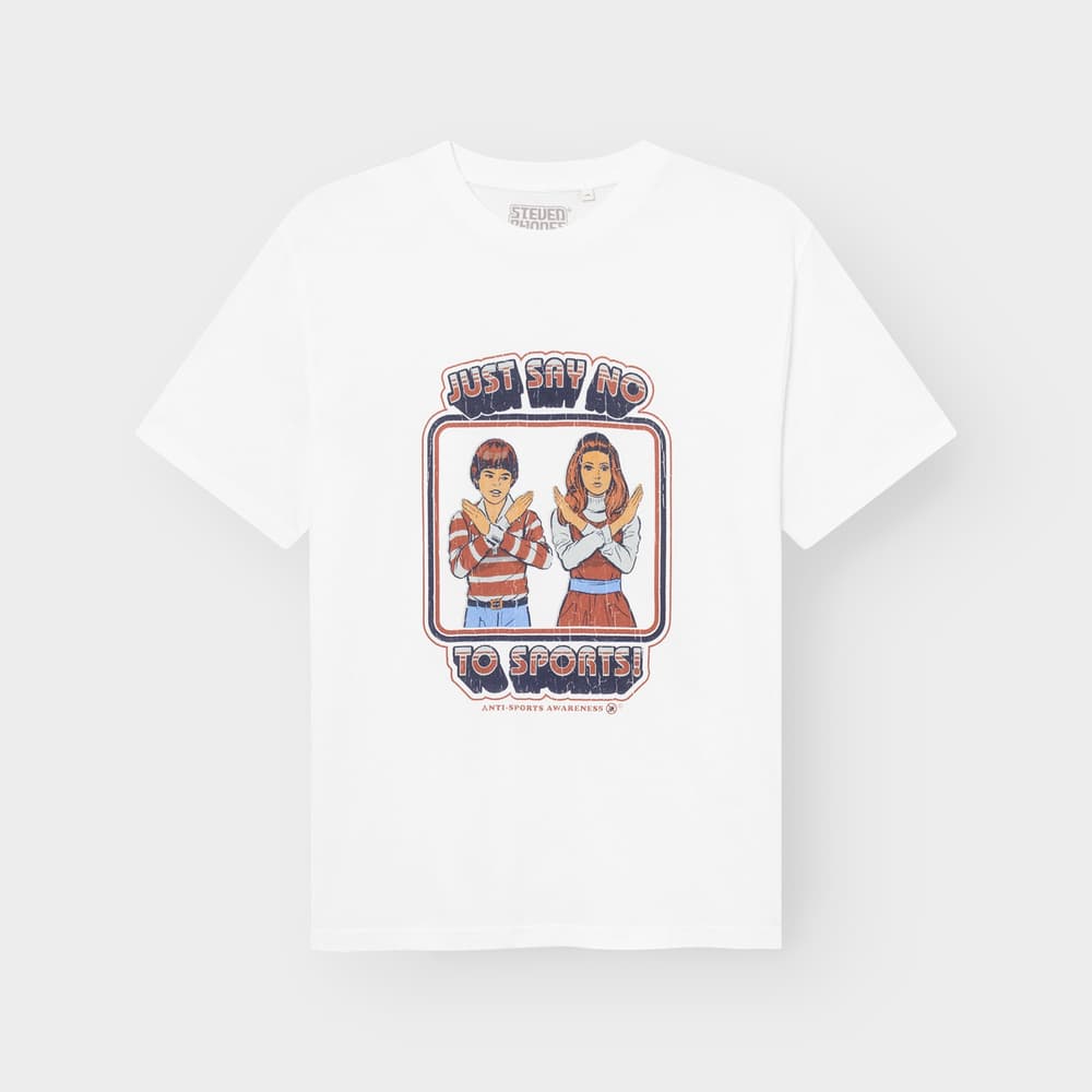 T-shirt Stockholm Say No To Sports White