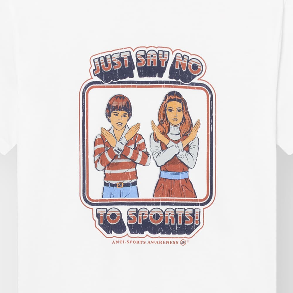 T-shirt Stockholm Say No To Sports White