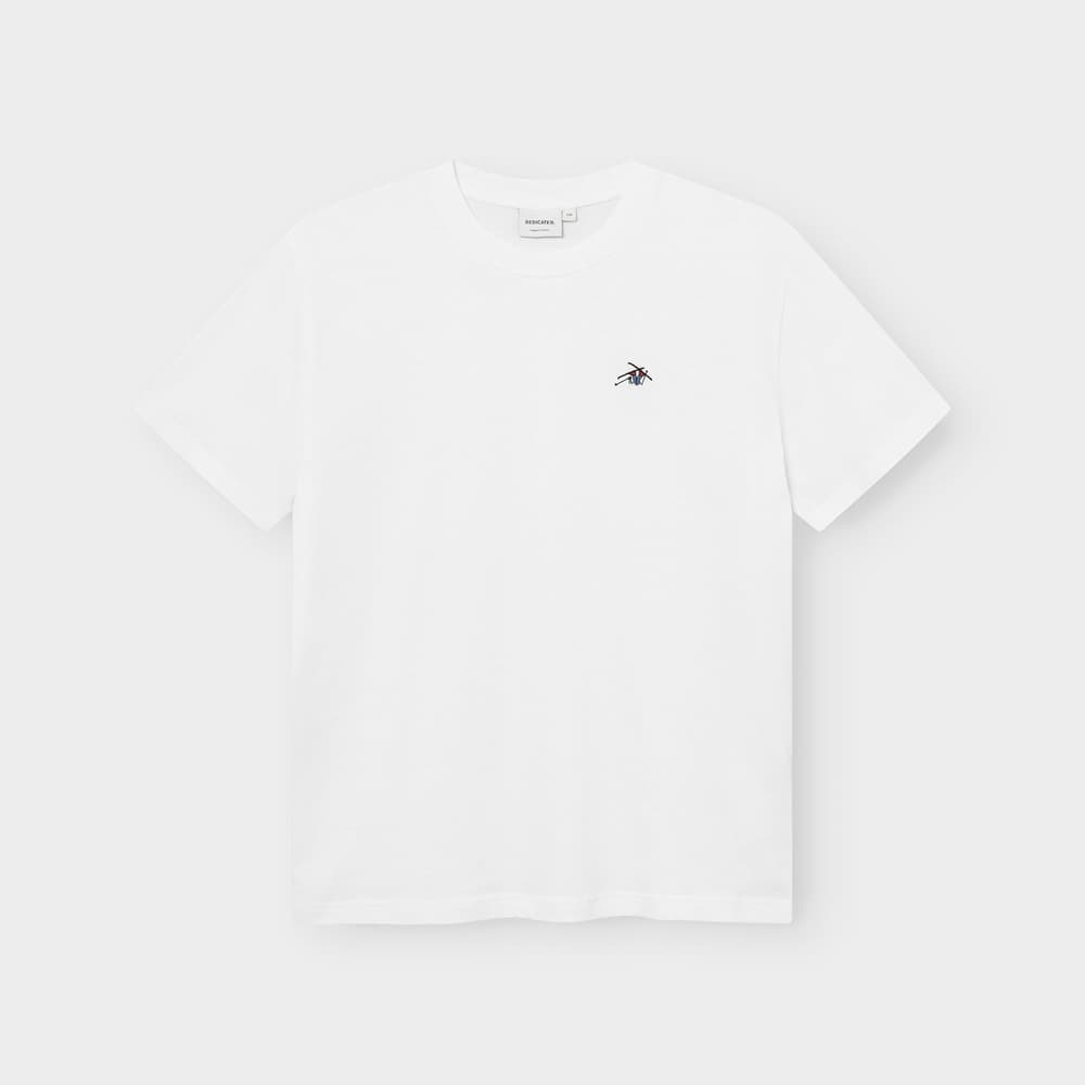 T-shirt Stockholm Ski Crash EMB White