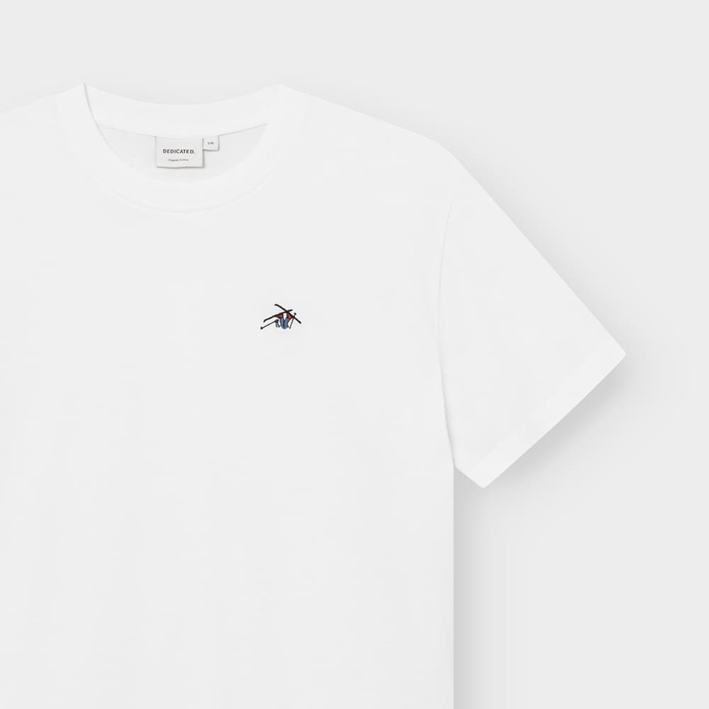 T-shirt Stockholm Ski Crash EMB White