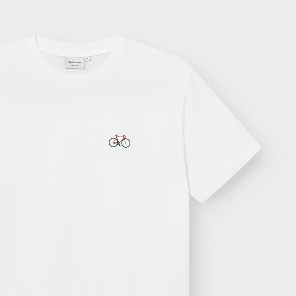 T-shirt Stockholm Race Bike EMB White