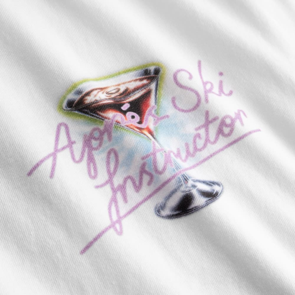 T-shirt Stockholm Apres Ski Instructor White