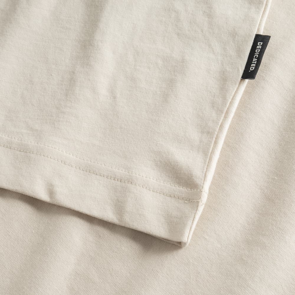 T-shirt Vadstena Curious Cat Oat White