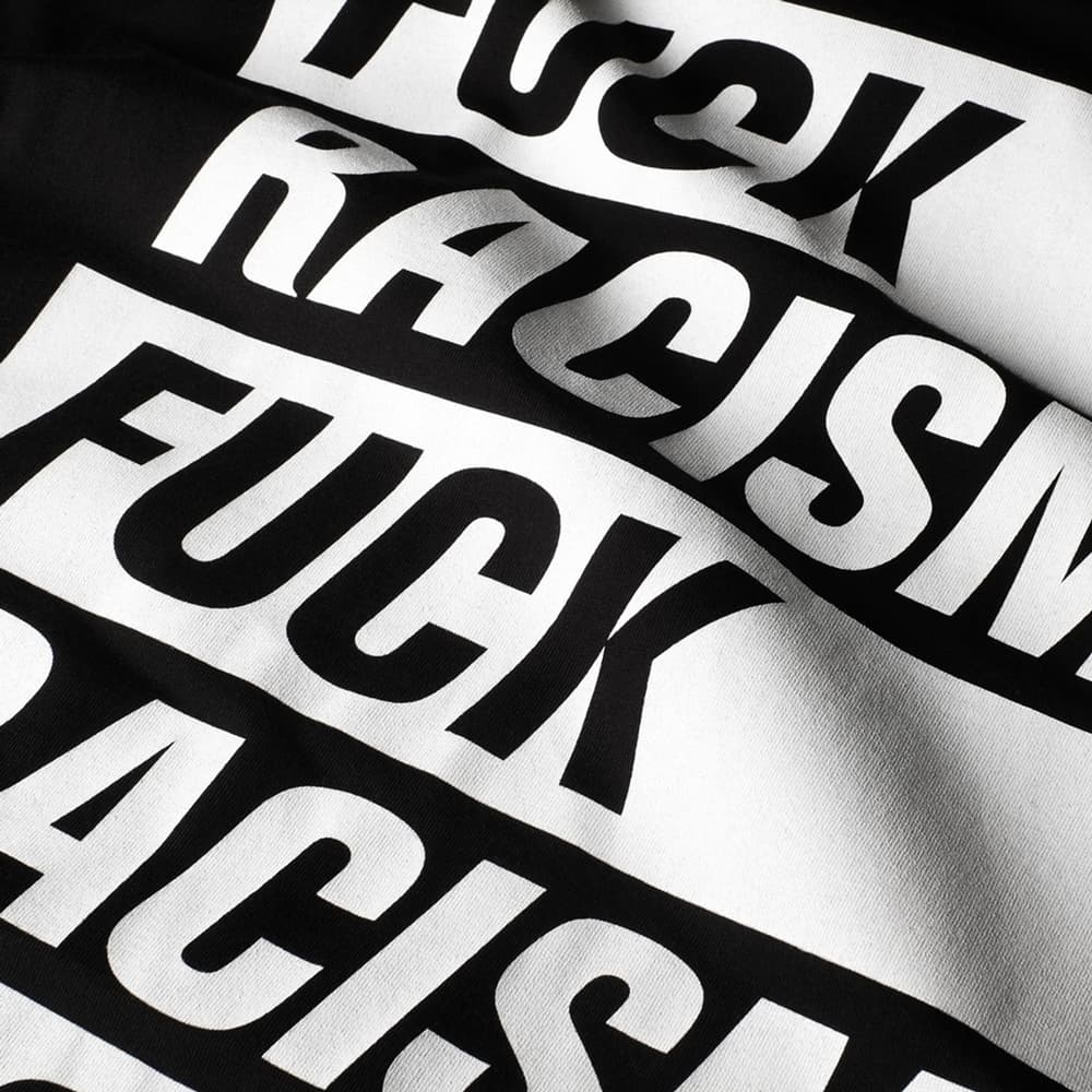 T-shirt Stockholm Fuck Racism Black
