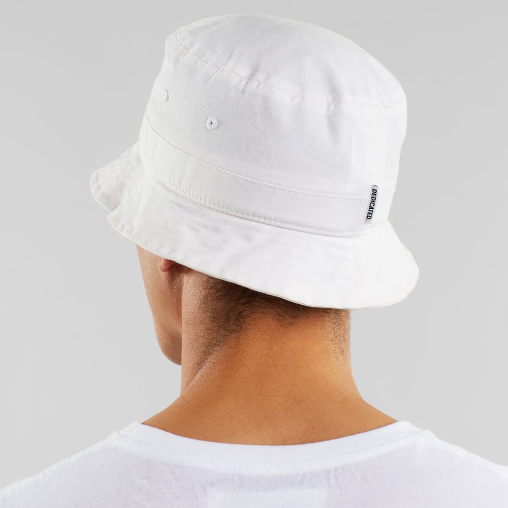 Bucket Hat Dedicated Logo White