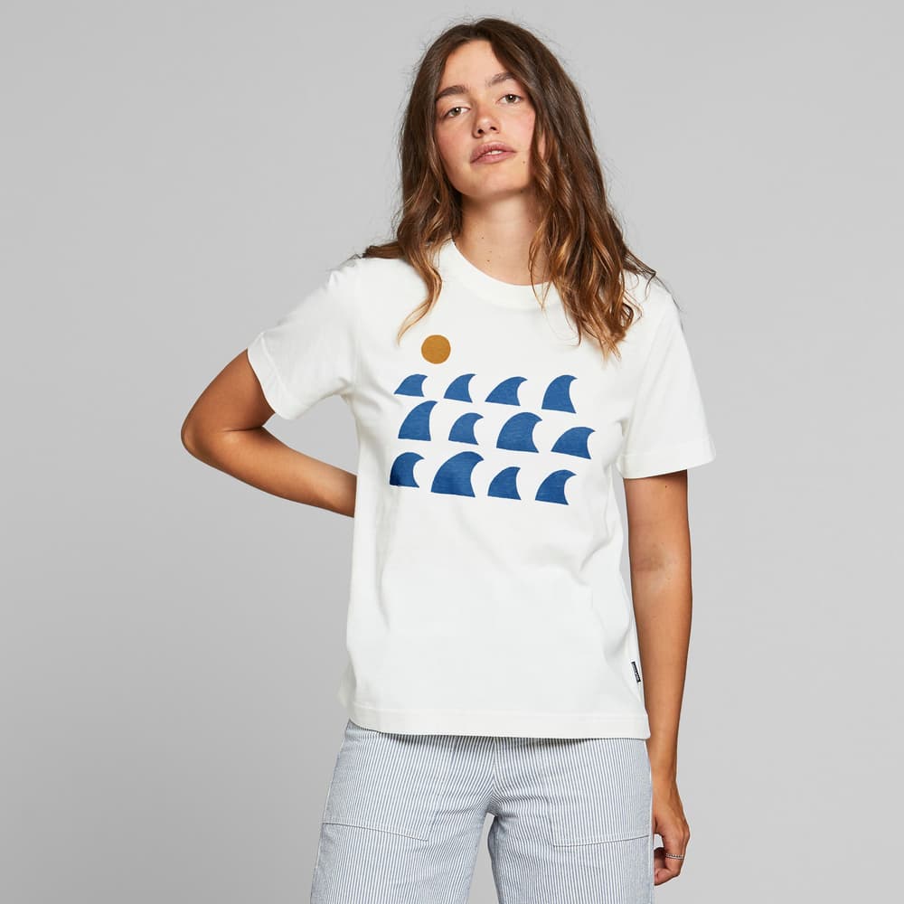 T-shirt Mysen Rays and Waves Off-White
