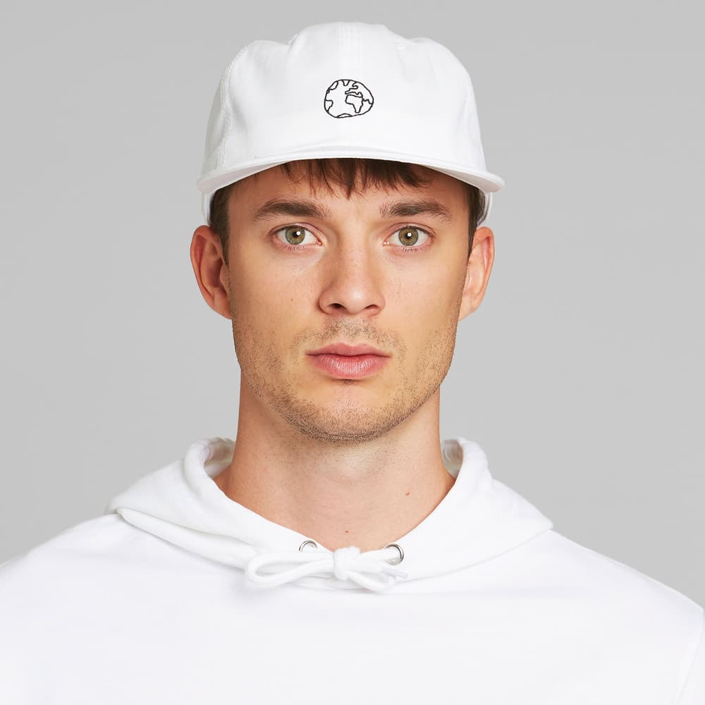Unconstructed Cap Globe White