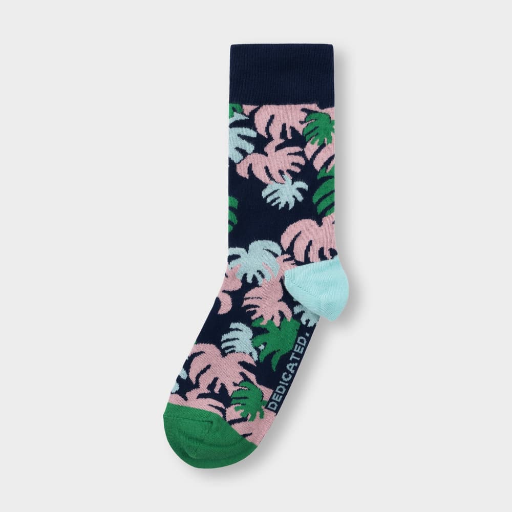 Socks Sigtuna Monstera Navy
