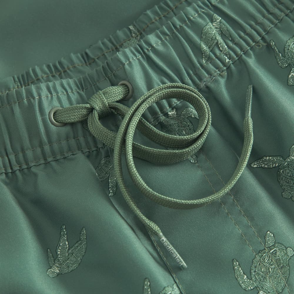 Swim Shorts Sandhamn Sea Turtles Forest Green