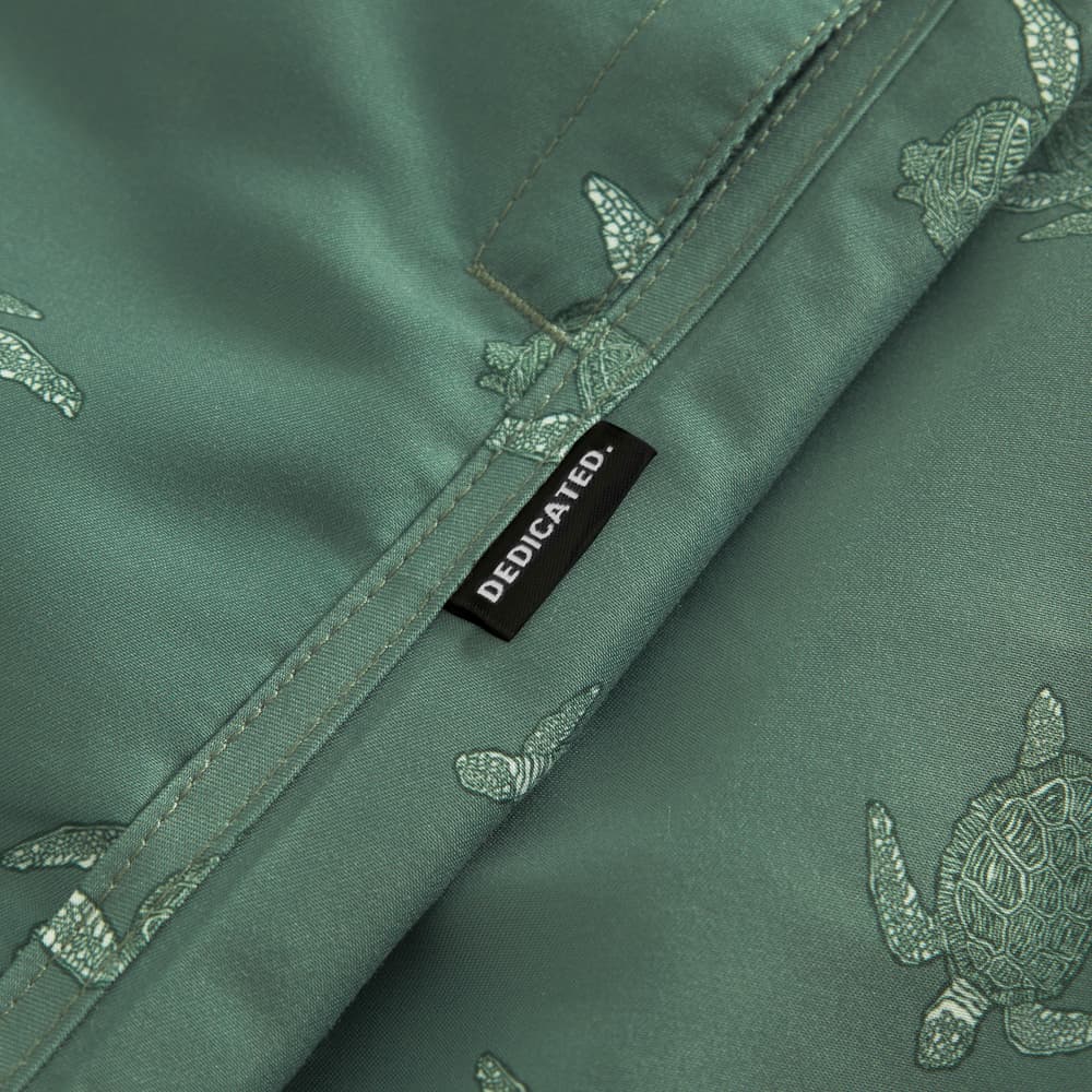 Swim Shorts Sandhamn Sea Turtles Forest Green