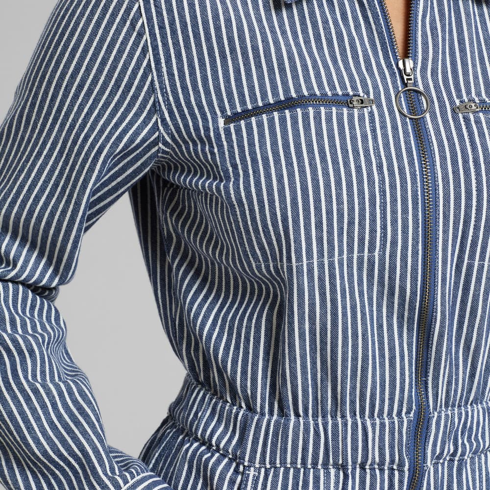 Overall Hultsfred Work Stripe Blue
