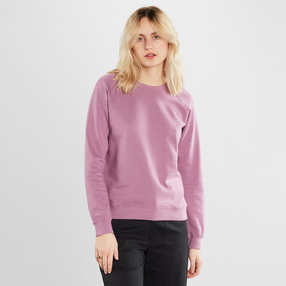 Sweatshirt Ystad Raglan Base Dusty Purple