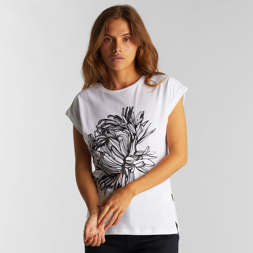 T-shirt Visby Stina Flower White