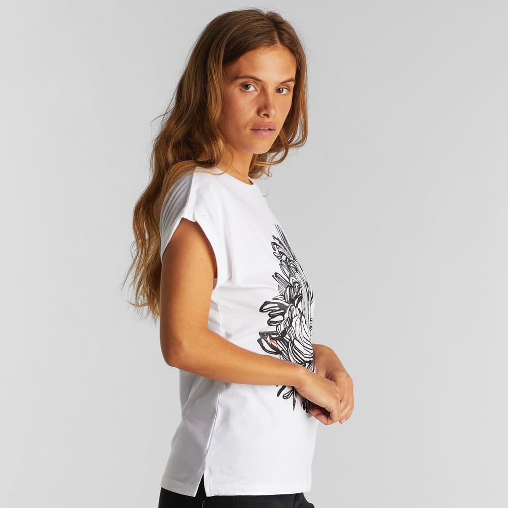 T-shirt Visby Stina Flower White
