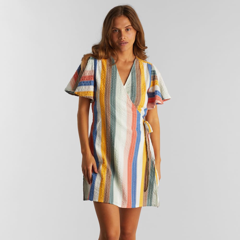Wrap Dress Kungshamn Stripes Multi Color