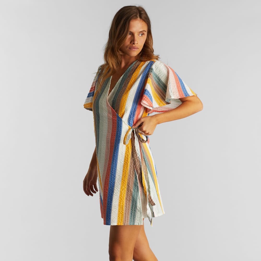 Wrap Dress Kungshamn Stripes Multi Color
