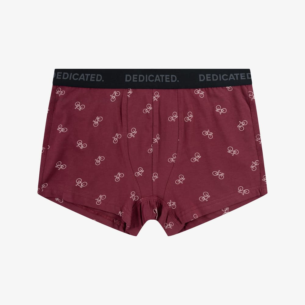 Boxer Briefs Kalix Bike Pattern Burgundy