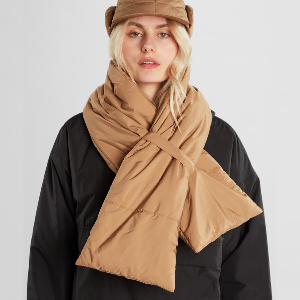 Puffer Scarf Pajala Tiger Brown