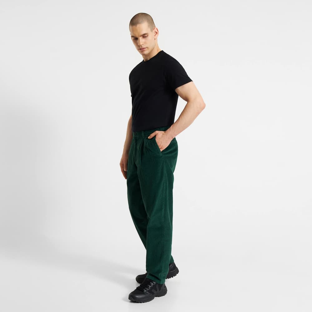 Pants Sollentuna Corduroy Dark Green