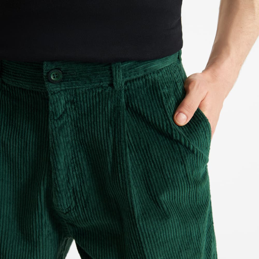 Pants Sollentuna Corduroy Dark Green