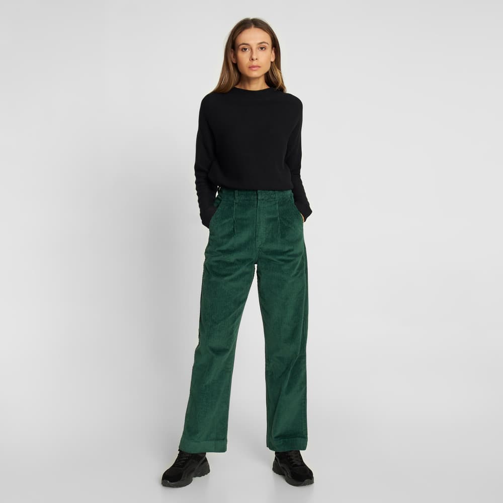 Pants Uddevalla Corduroy Dark Green