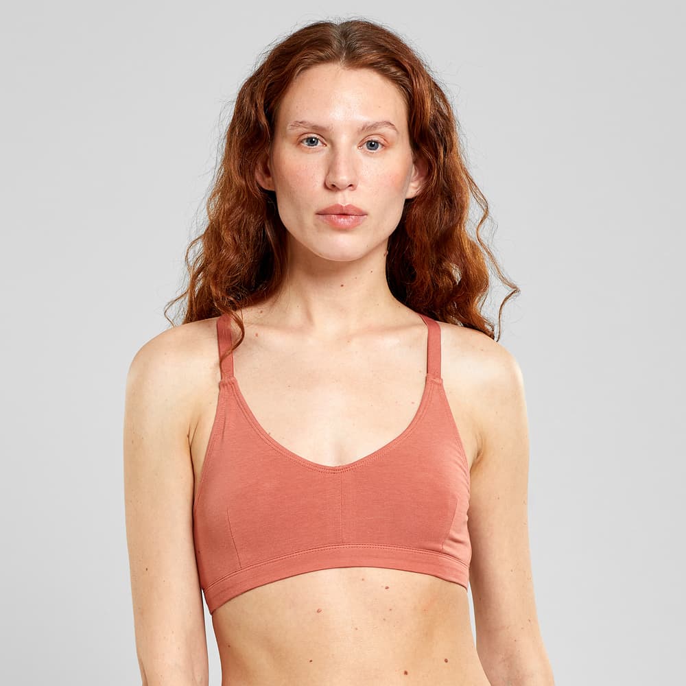 Soft Bra Junsele Terracotta Red