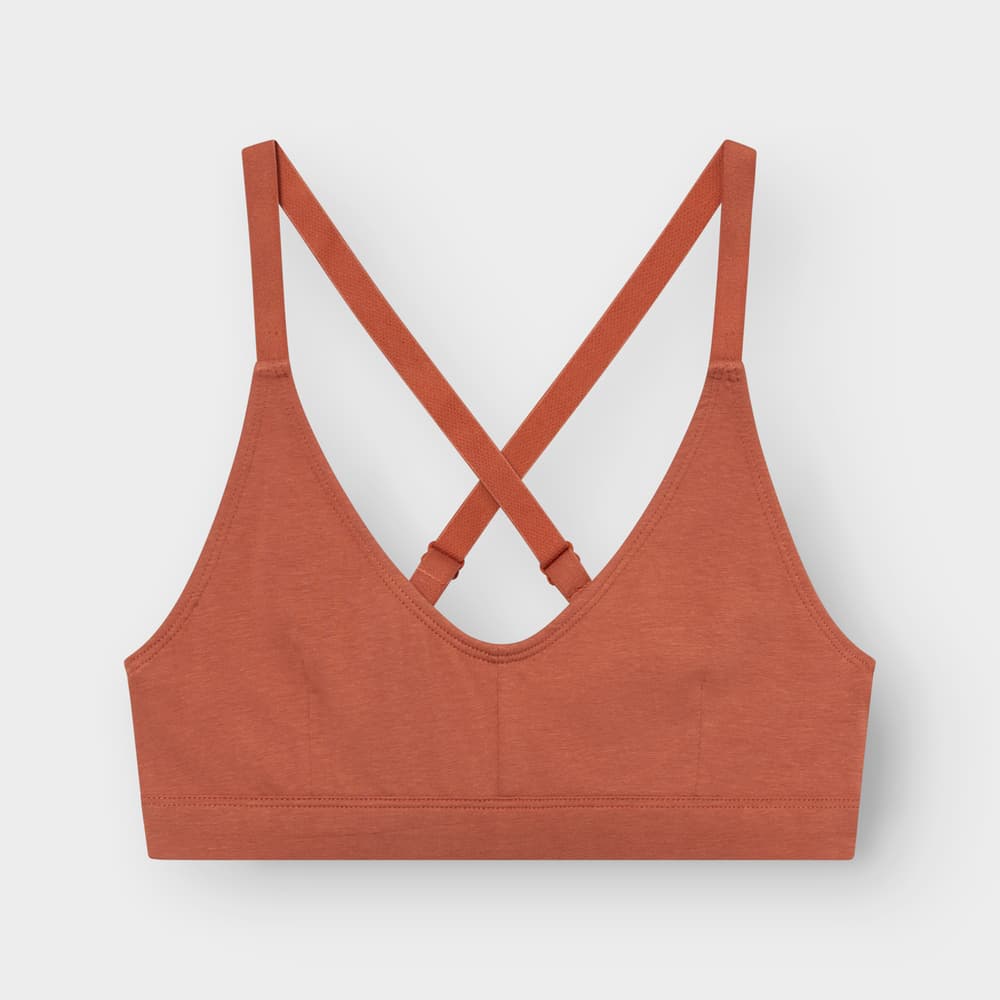 Soft Bra Junsele Terracotta Red