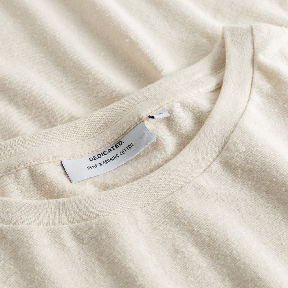 T-shirt Gustavsberg Hemp Vanilla White