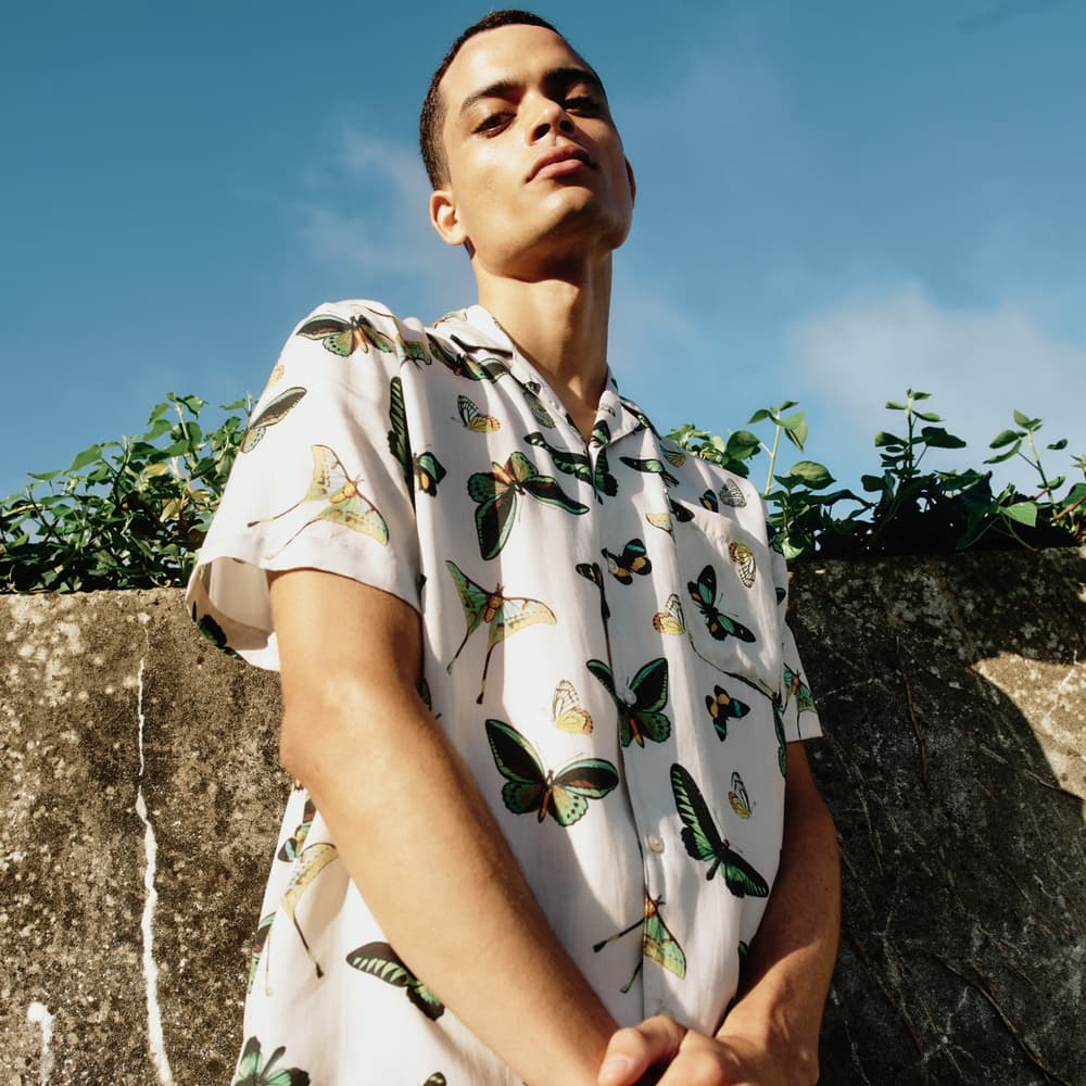 Shirt Marstrand Butterfly Oat White