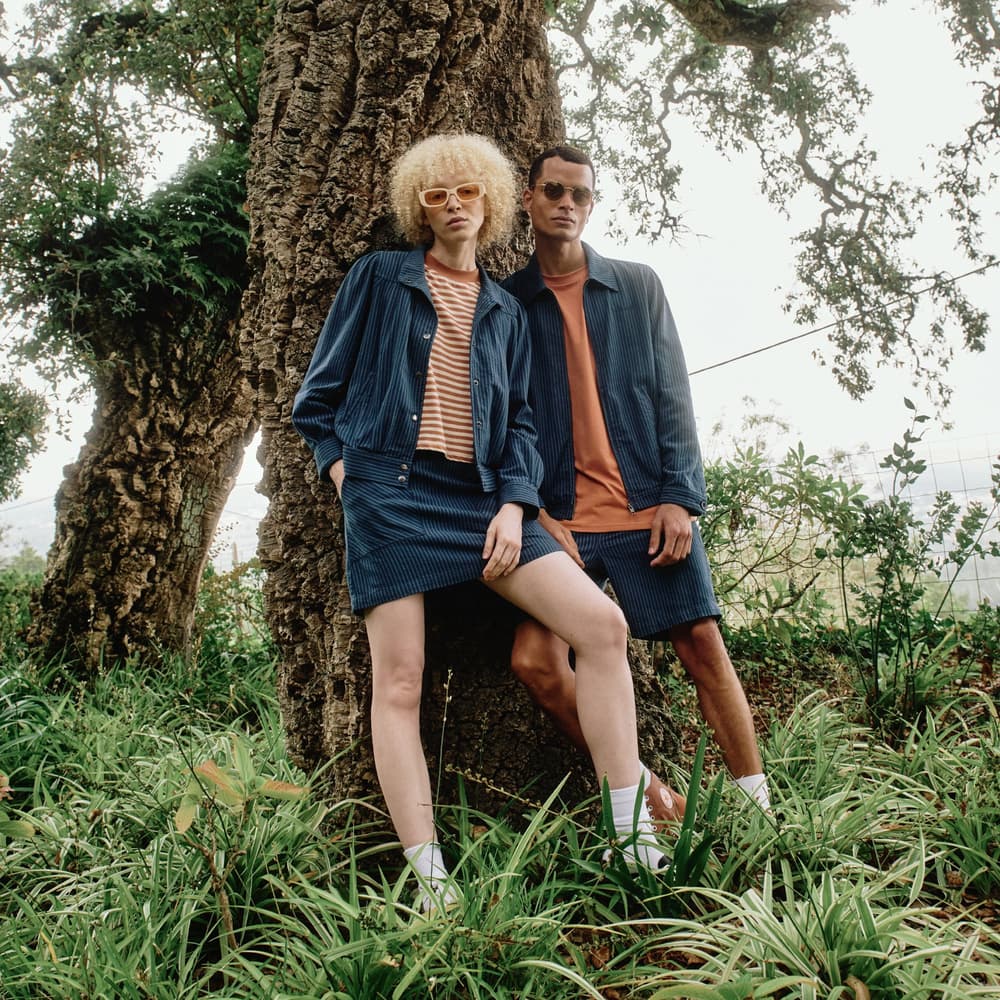 Shorts Vejle Work Stripe Dark Blue