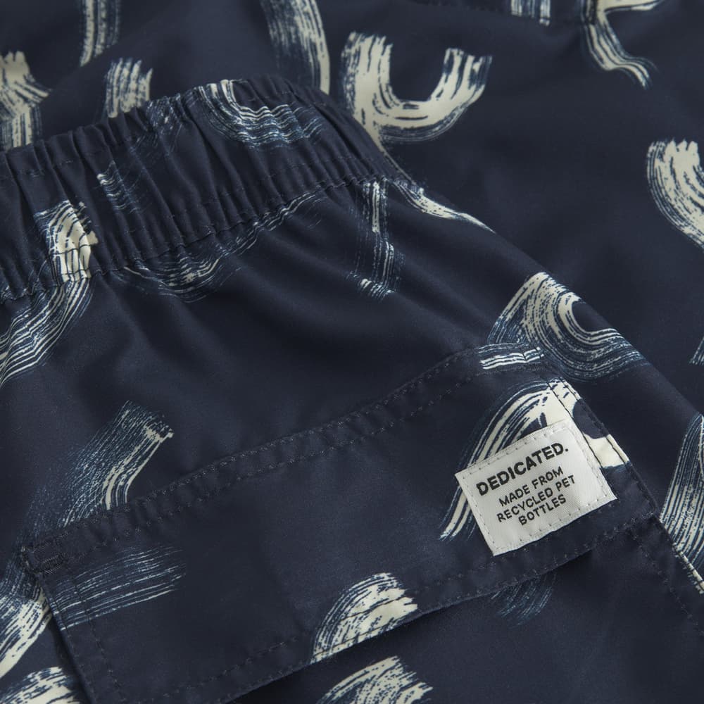 Swim Shorts Sandhamn Brushed Waves Navy
